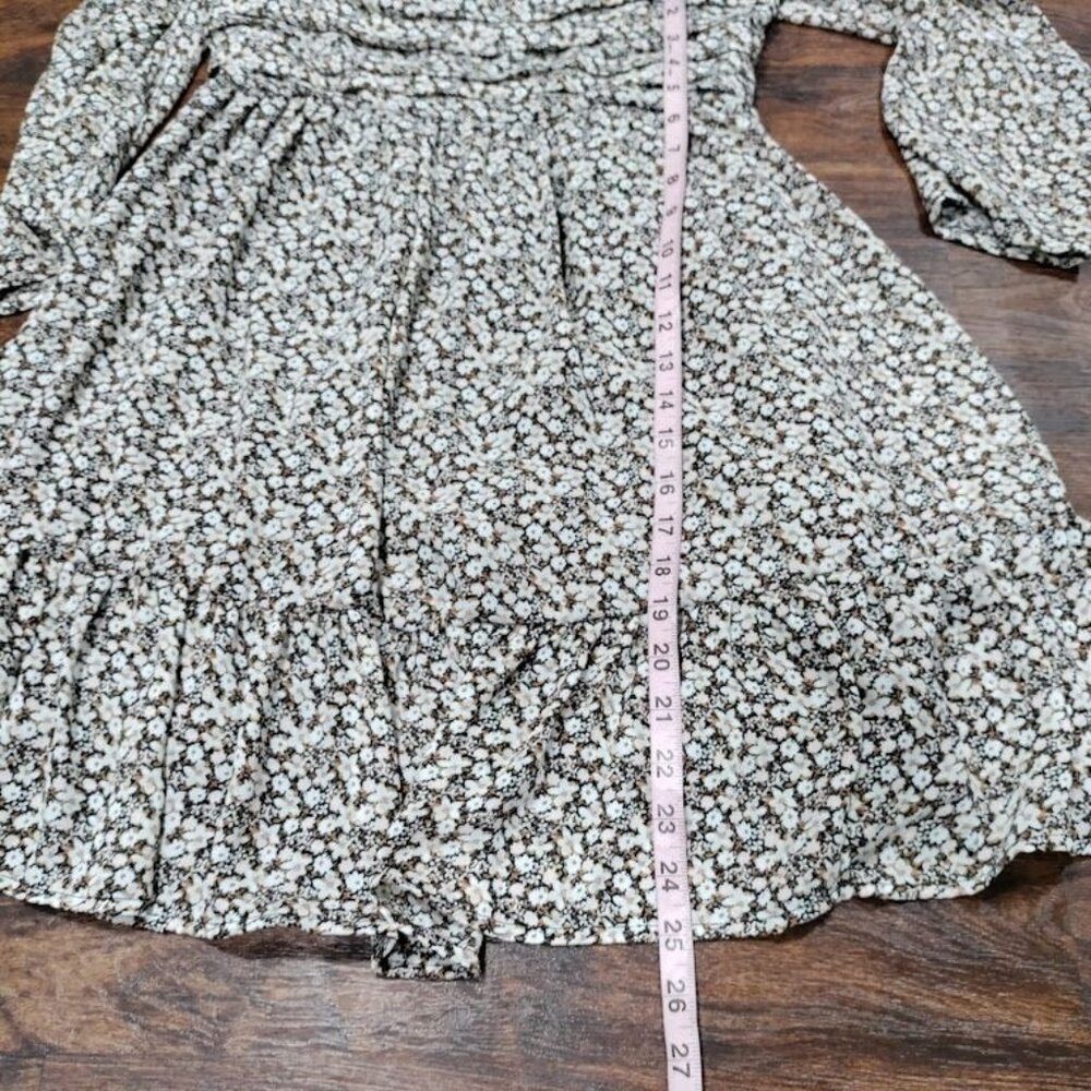 Abercrombie & Fitch Babydoll Mini Floral Prairie Whimsy Coquette Y2K Dress M - Picture 9 of 10